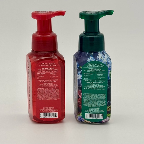Bath & Body Works Strawberry Pound Cake & Blueberry Bellini Hand Soaps NWT - Picture 4 of 6
